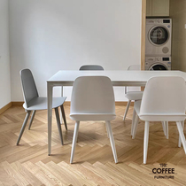 Net red plastic back chair simple milk tea shop table and chair combination splicing table commercial table and chair coffee shop table and chair