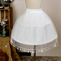 Skirt support lolita violent fish bone support adjustable daily pettiskirt cosplay ultra-puff half-length petticoat birdcage support