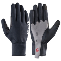 Cat's Eye Bicycle Gloves Touch Screen Ride All Refers to Men's and Women's Autumn and Winter Electric Mountain Bike Motorcycle Warm Long Fingers