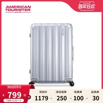 (Special) US Travel luggage luggage men and women aluminum frame universal wheel 20 26 inch suitcase business wind trolley case TI0