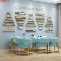 Products Nail shop display rack Display cabinet display rack Cosmetics shelf Cabinet display Beauty salon small shelf