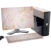 Computer cover dust cover desktop display decorative cover keyboard LCD screen host dust cover cloth three-piece set