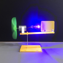 Miniature colorful led wind turbine model can rotate with the wind direction small assembly science and education puzzle DIY