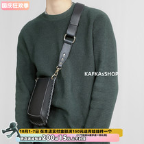 KAFKAsSHOP threaded side Small Satchel men and women couples with neutral simple Han Chao street photo with Cross bag