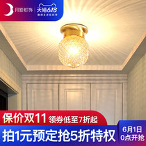 American type lamps and lanterns enter the house, porch light luxury balcony, pineapple lamp, ceiling lamp, corridor, modern simple aisle lamp, northern Europe