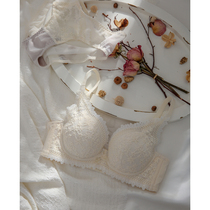 加厚聚拢文胸小胸无钢圈法式内衣女调整型收副乳防下垂蕾丝胸罩