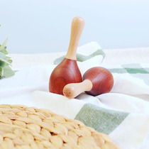 Korean brand small sand hammer wooden music Orff toys