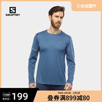 salomon salomon Outdoor Quick Dry Long Sleeve T-shirt Mens Pullover Breathable Top AGILE LS TEE M