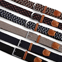 Korean elastic elastic belt mens belt mountaineering equipment outdoor mens and womens golf leisure Joker equipment