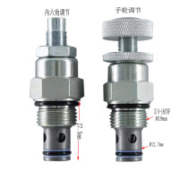 Hydraulic throttle valve LNV2-08 threaded cartridge flow control valve Globe valve Manual speed control valve LF08