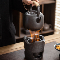 Boiling tea stove Japanese side put pot alcohol charcoal stove set small stove warm tea base set kung fu teapot boiling water