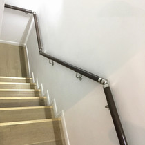 Polymer pvc stair against the wall handrail imitation solid wood self-mounted corridor non-slip solid plastic wood attic corridor