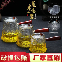 Thickened heat-resistant glass cooking teapot Hand hammer side handle cooking dual-purpose pot Electric ceramic stove special pot large capacity