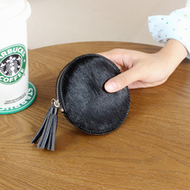 2021 New European And European Retro Magma Zero Wallet Women Style Mini Round Zip Key Bag Short Coin Bag Wallet