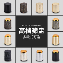 Sieve cup high-grade dice dice cup set ktv bar golden top leather color cup customizable LOGO shaker color cup