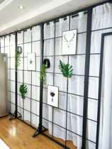 Nordic office iron screen partition wall living room simple modern small bedroom mobile beauty shop screen