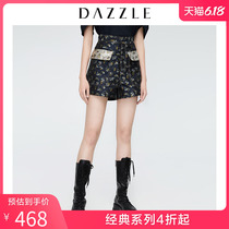 Dazzle Disu summer wear new ethnic style embroidered dark commuter shorts for women 2g2q16666t
