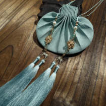 Waiting for incense Qingluan ancient style Hanfu Purse accessories ancient method waist round sachets tassel drawstring waist sachet
