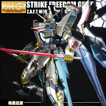 Bandai Bandai Metal Coloring MG1 100 Strike Free Gundam Model Thousand Hands Assemble Daring with Bracket