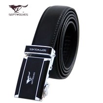 Seven wolves SEPTWOLVES belt men leather belt cowhide automatic buckle 110-125cm20