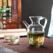 Glass teapot imitation Song Zhi pot Chinese thickened heat-resistant bubble teapot tea pot tea pot tea dispenser teapot kung fu tea set transparent single pot