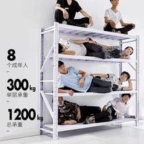 Shelf Warehousing Warehouse Shelving Light Domestic Multilayer Storage Rack Storeroom Multifunctional Free Combined Iron Frame Sub