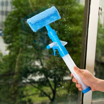 Water spray double-sided glass cleaning tool multifunctional washing window scraper glass scraper glass scraper window brush