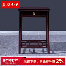 Yi Ming world mahogany furniture blood sandalwood with tea table solid wood Chinese African lobular rosewood simple side a few corners