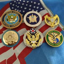 Metal badge American Emperor Headquarters Service Identification Medal Medal Cap badge badge badge badge