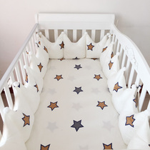 Class A pure cotton cotton beds with children splicing beds against collision fence packs all seasons of cotton round bed guardrail custom