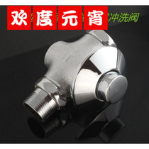 All copper concealed buried wall squatting toilet flush valve hand-pressed stool Flushing Valve toilet squat pit delay valve