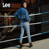 Lee mall with the same paragraph 101+ light blue jeans female 401 hole small feet nine points pants were thin LWZ4015PN70Q