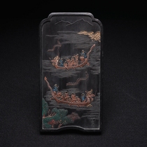 The mimicking Yanglong Dragon Zhou Ming Mold Old object replicate ink 703 grams of fine pine ink swing parts collection