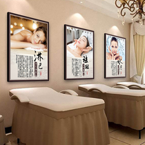 Beauty salon wall decoration hanging painting advertising poster stickers propaganda painting body Chinese medicine health Hall club background wall