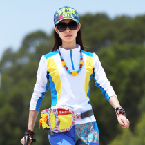 Outdoor quick-drying T-shirt long sleeve womens quick-drying clothes large size sports running womens long-sleeved breathable summer hiking