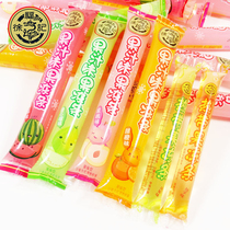 Hsu Fook Kee Juice Flavored Jelly Strips Tropical Jelly Strips Lactic Acid Flavored Oranges Pineapple Sweet Oranges Peach Watermelons Guava