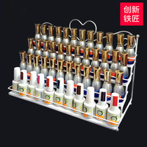 Special nail art rack Wrought iron nail polish shelf Nail oil store shelf countertop nail oil glue display rack small shelf
