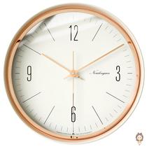 Nordic light luxury time clock clock living room personality creative modern simple home decoration wall silent non-hole