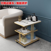 Nordic light luxury corner few simple rock board side few living room home sofa boiling water table movable balcony small coffee table