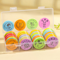 Customized plastic game coin points coin bonus coin chip coin class Coin Coin Coin small gold coin music coin learning coin small round piece
