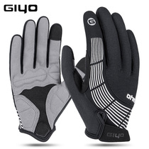 GIYO bicycle long finger gloves in autumn and winter mountain bike windproof non-slip warm full finger gloves with touch s-23