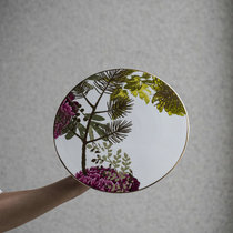 ZJ HOME export single original packaging Ceramic goblet decorative snack plate European disc set plate