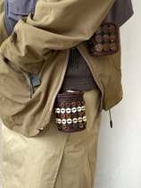 MirenBu cylinder waist-to-small nation-day-line wind