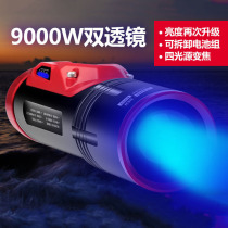 Volson Fishing Night Fishing Light Blue White Light Zoom Super Bright Light Torch Xenon High Power Wild Bench Fishing Night Light Purple