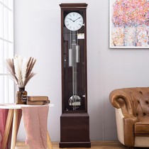 German Hermler mechanical standing clock floor clock living room European-style large pendulum clock home new Chinese vertical clock clock