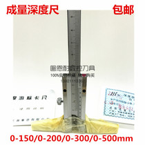 Chenggong Shengong stainless steel depth gauge 0-150 200 300 500 1000mm depth vernier caliper