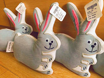 Foreign trade Europe and the United States Nordic pet toy cat dog toy gray rabbit pillow silent toy cotton fabric
