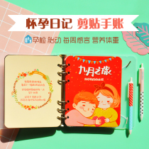 Yu original pregnancy diary pregnant mother pregnancy prenatal examination commemorative book diy daily work and rest diet weight record book