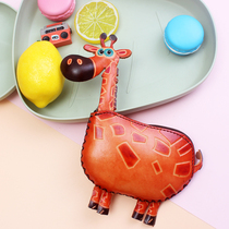 Zero Money Pack Women Mini Little Love Cartoon Small genuine leather calf leather hand carrying small money bag Coins Bag children Card bag