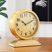 Modern simple light luxury clock living room creative fashion table clock table clock bedroom silent bedside clock clock clock clock